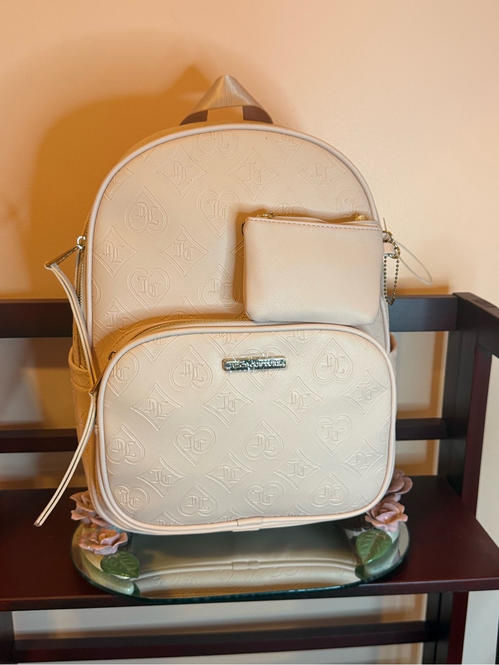 Pink Juicy Couture  Backpack with Coin Pouch